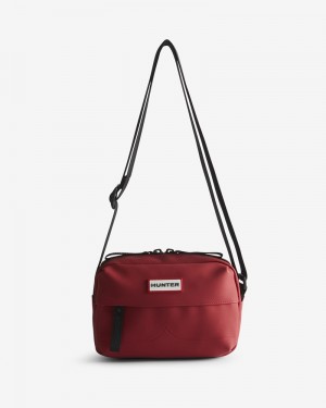 Bolsas Crossbody Hunter Rubberised Mini Feminino Vermelhas | 104493486