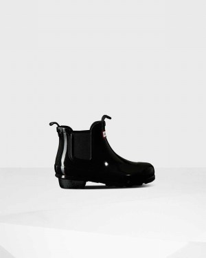 Botas Chelsea Hunter Original Big Criança Pretas | 410968745