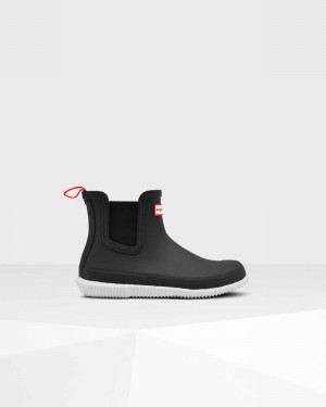 Botas Chelsea Hunter Original Flat Heel Calendar Sole Feminino Pretas | 754429004