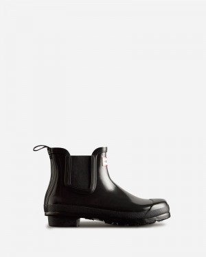 Botas Chelsea Hunter Original Gloss Feminino Pretas | 213901362