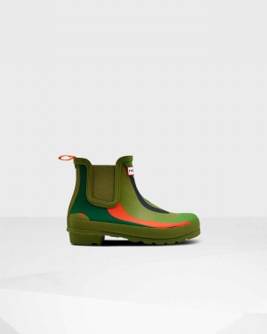 Botas Chelsea Hunter Original Rockpool Camo Feminino Verde Oliva | 973290625