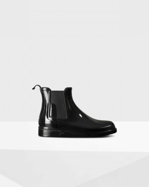 Botas Chelsea Hunter Refined Slim Fit Masculino Pretas | 802539283