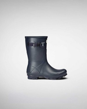 Botas Curtas Hunter Norris Field Short Feminino Azul Marinho | 347242009