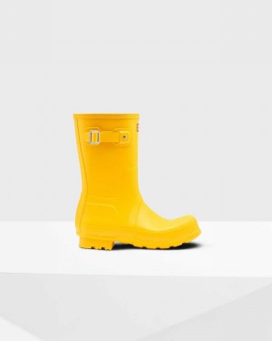 Botas Curtas Hunter Original Short Masculino Amarelas | 61183710