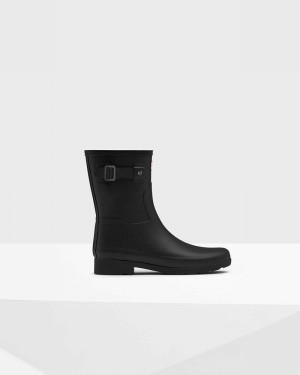 Botas Curtas Hunter Refined Slim Fit Short Mid-Calf Feminino Pretas | 990358716