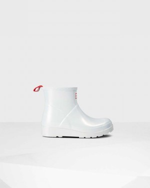 Botas Hunter Original Play Short Nebula Mid-Calf Feminino Branco | 549648742