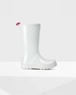 Botas Hunter Original Play Tall Nebula Mid-Calf Feminino Branco | 314596124