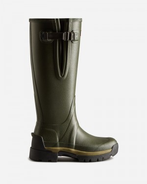 Botas Wellington Hunter Balmoral Adjustable 3mm Neoprene Feminino Verde Oliva | 284977678