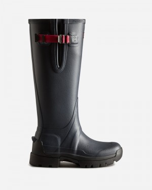 Botas Wellington Hunter Balmoral Adjustable 3mm Neoprene Feminino Azul Marinho | 174719233