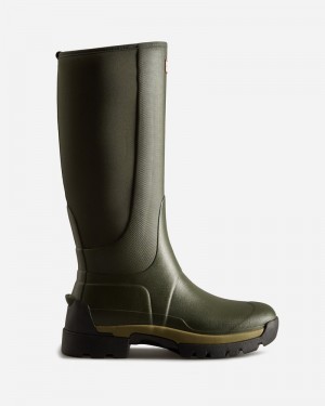 Botas Wellington Hunter Balmoral Field Hybrid Tall Masculino Verdes | 67997743