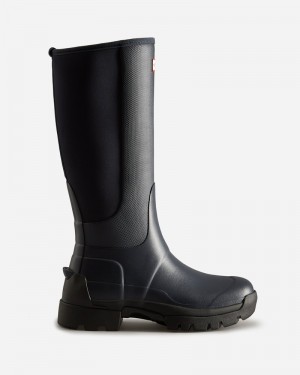 Botas Wellington Hunter Balmoral Field Hybrid Tall Feminino Pretas | 313712322