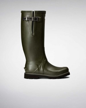 Botas Wellington Hunter Balmoral Side Adjustable Masculino Verde Oliva | 815023037