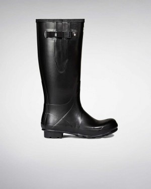 Botas Wellington Hunter Norris Field Side Adjustable Neoprene Lined Masculino Pretas | 624023711
