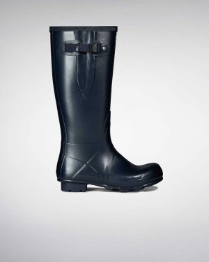 Botas Wellington Hunter Norris Field Side Adjustable Masculino Azul Marinho | 836326859