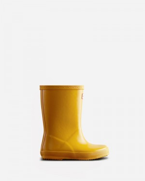 Botas Wellington Hunter Original Gloss Criança Amarelas | 347433355