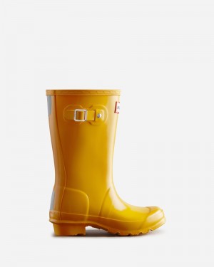 Botas Wellington Hunter Original Gloss Criança Amarelas | 506267099