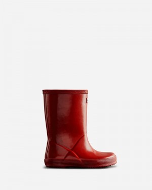 Botas Wellington Hunter Original Gloss Criança Vermelhas | 379663245