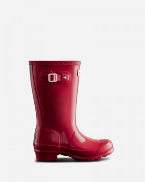 Botas Wellington Hunter Original Gloss Criança Vermelhas | 212179542