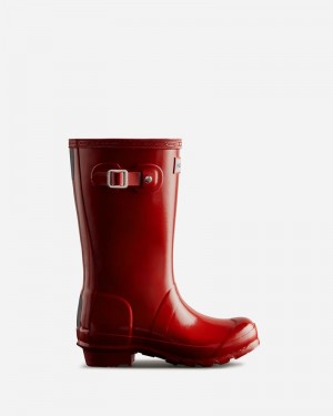Botas Wellington Hunter Original Gloss Criança Vermelhas | 600449223
