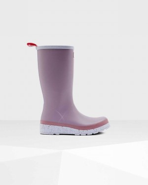 Botas Wellington Hunter Original Play Tall Speckle Mid-Calf Feminino Roxo | 634705504