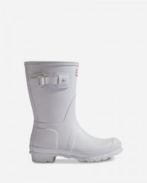 Botas Wellington Hunter Original Short Feminino Cinzentas | 335635461