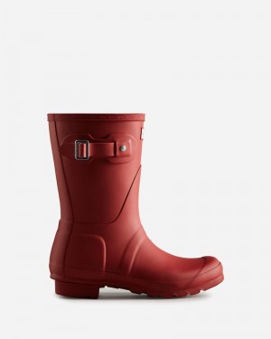 Botas Wellington Hunter Original Short Feminino Vermelhas | 392849342