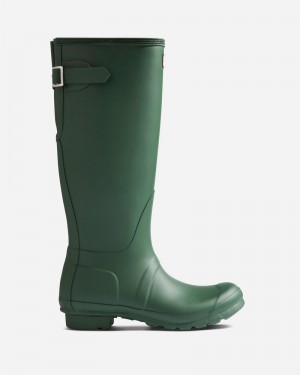 Botas Wellington Hunter Original Tall Back Adjustable Feminino Verdes | 631131274