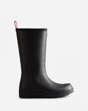 Botas Wellington Hunter Play Shearling Insulated Tall Feminino Pretas | 255439293