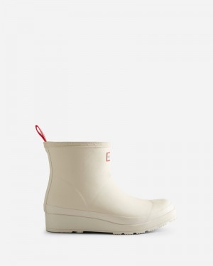Botas Wellington Hunter Play Shearling Insulated Short Feminino Branco | 309302021