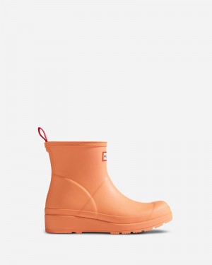 Botas Wellington Hunter Play Short Feminino Laranja | 223595684