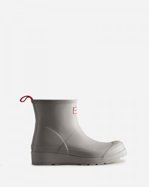 Botas Wellington Hunter Play Short Feminino Cinzentas | 230185523