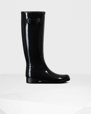 Botas Wellington Hunter Refined Slim Fit Tall Feminino Pretas | 739564805
