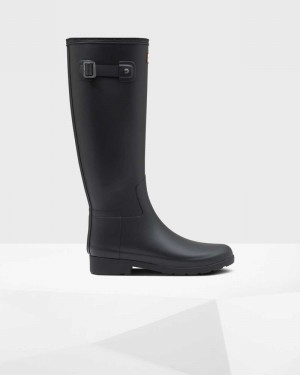 Botas Wellington Hunter Refined Slim Fit Feminino Pretas | 196036316
