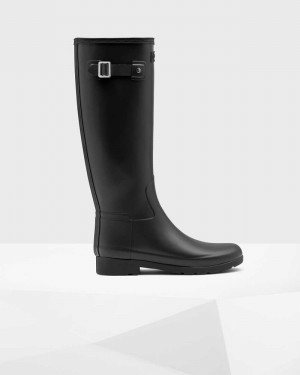 Botas Wellington Hunter Refined Slim Fit Tall Feminino Pretas | 772834942