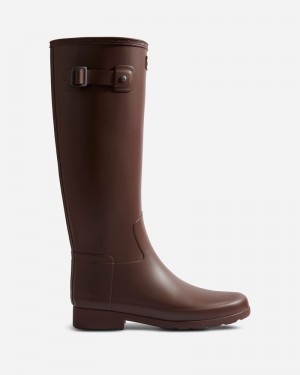 Botas Wellington Hunter Refined Slim Fit Tall Feminino Marrom | 794272934