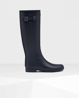 Botas Wellington Hunter Refined Slim Fit Tall Feminino Azul Marinho | 916518984