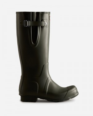 Botas Wellington Hunter Tall Side Adjustable Masculino Verde Oliva | 918142075