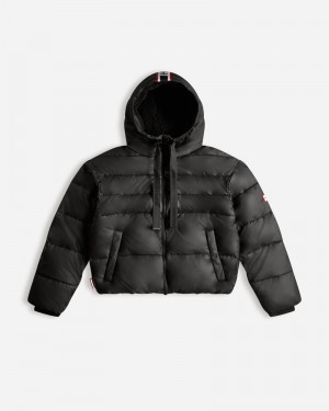 Casacos Hunter Intrepid Short Puffer Feminino Pretas | 703783031