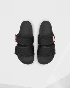 Chinelos Hunter Original Double Strap Feminino Pretas | 443719766