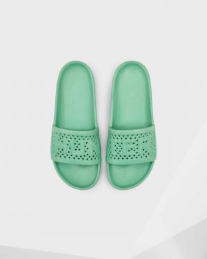 Chinelos Hunter Original Lightweight Moulded Feminino Verdes | 488401152