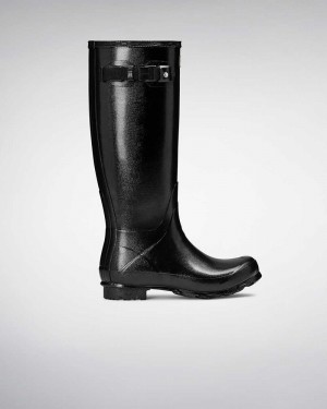 Galochas Hunter Norris Field Feminino Pretas | 671185715