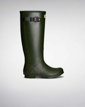 Galochas Hunter Norris Field Neoprene Lined Feminino Verdes | 766139615