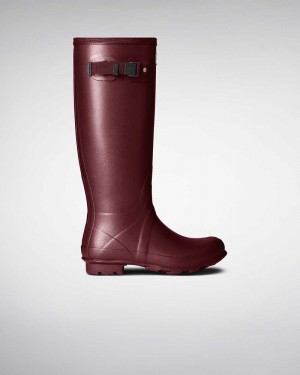 Galochas Hunter Norris Field Neoprene Lined Feminino Bordeaux | 401905911