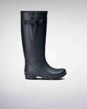 Galochas Hunter Norris Field Wide Fit Feminino Azul Marinho | 367423431