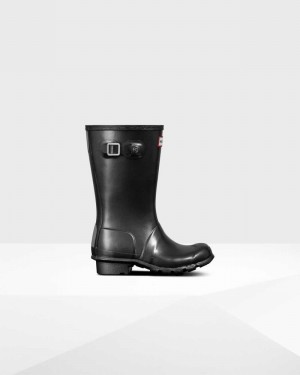 Galochas Hunter Original Big Pearlized Criança Pretas | 4426714