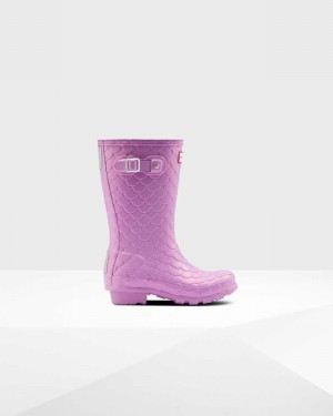 Galochas Hunter Original Big Sea Dragon Texture Criança Roxo | 92591008