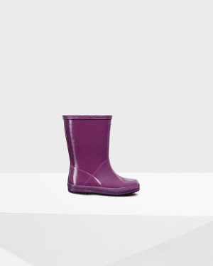 Galochas Hunter Original First Classic Criança Roxo | 968688057
