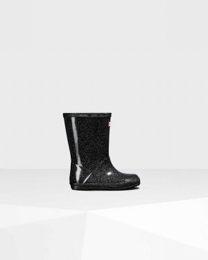 Galochas Hunter Original First Classic Starcloud Criança Pretas | 720436527