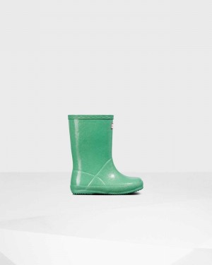 Galochas Hunter Original First Classic Starcloud Criança Verdes | 399215474