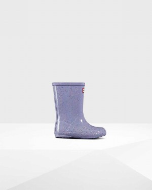 Galochas Hunter Original First Giant Glitter Criança Roxo | 163269052
